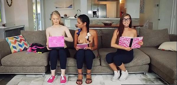  Horny High School Babes Welcome New Student - Carolina Sweets, Vienna Black, Lily Rader